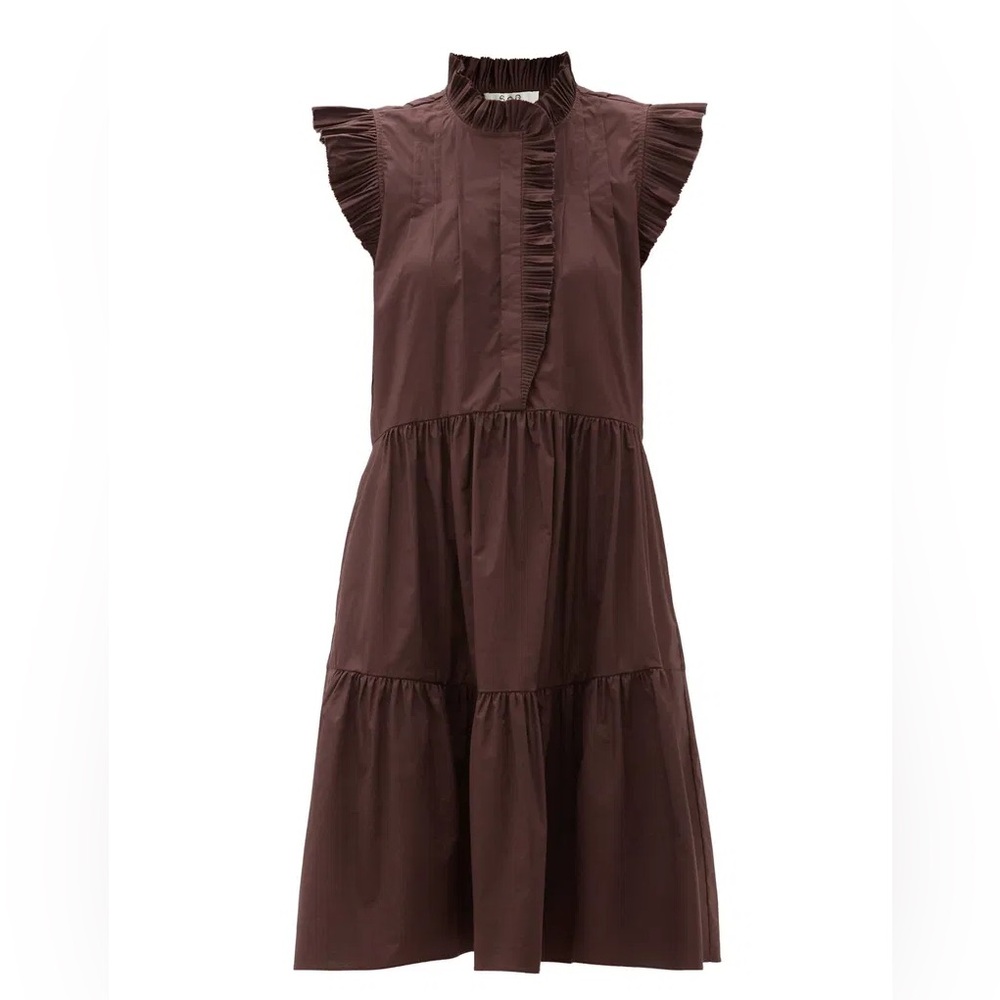 Sea New York Karla Ruffled Dress Cotton-Blend size XS